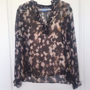 SOLD 3 for $10 Simply Vera soft print long sleeve top